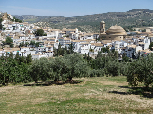 An overview of Montefrío as we are departing.